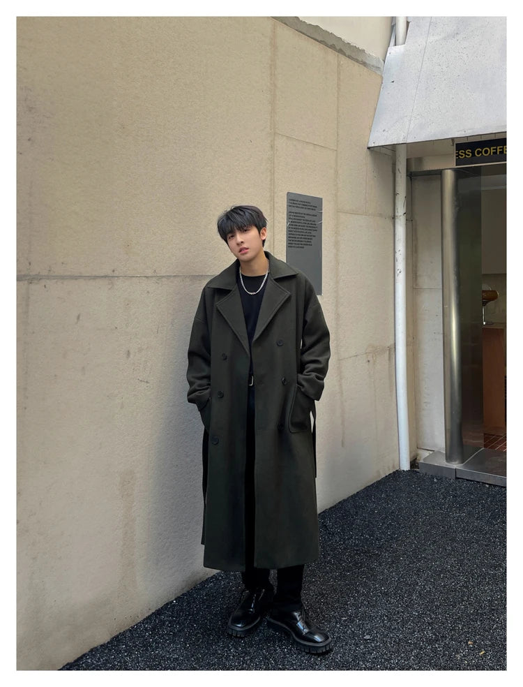 Winter Woolen Long Trench Coat