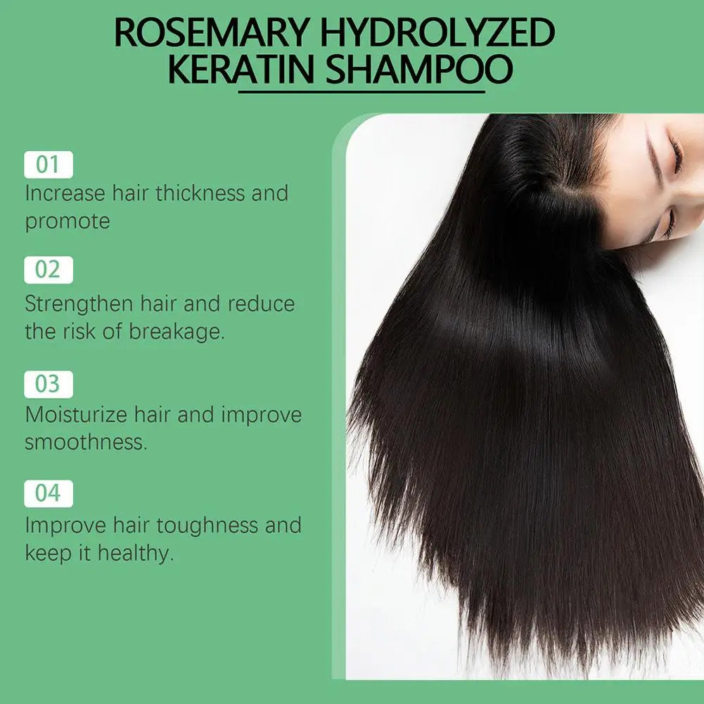 1/2PCS Rosemary Hair Growth Shampoo Organic Rosemary Oil for Hair Growth, Natural Anti Loss Thickening Shampoo for Thinning Hair