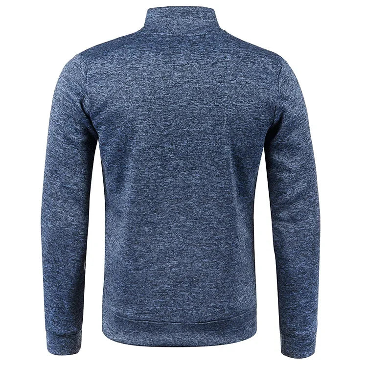 Men Sweatshirts Spring Autumn Pullover Half Zipper Pullover for Male Hoody Outdoor Sweatshit Solid Color Stand Collar