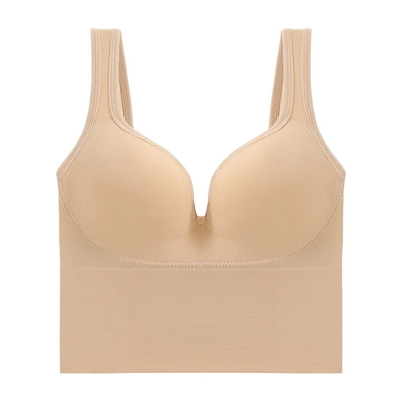 Sexy Sports Bra Beauty Back Push Up Bras Big Backless Straps Soft Support Lingerie For Women Underwear