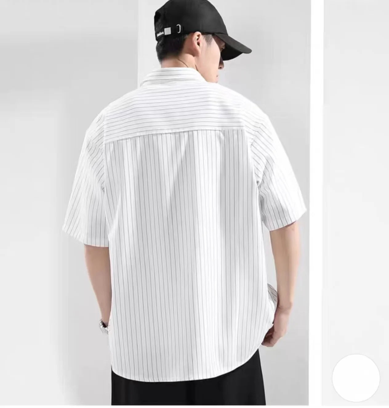 Classic Striped Summer Shirt Men