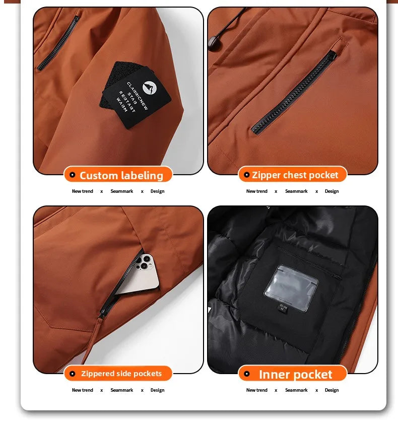 Thick Hooded Hiking Jacket