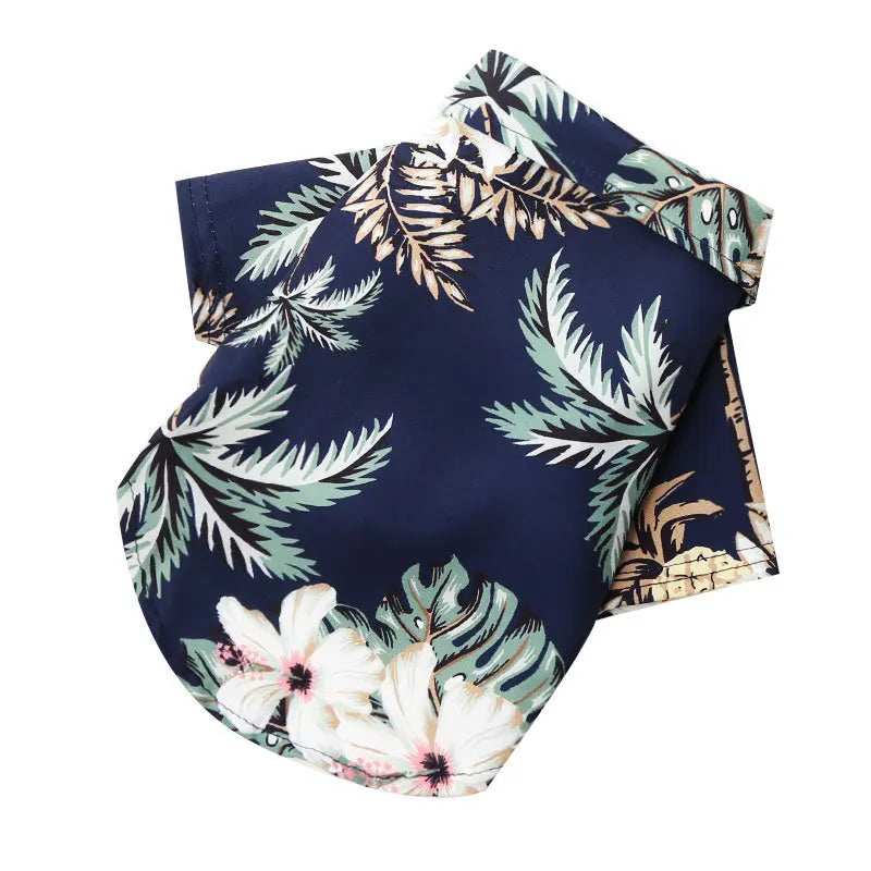 Hawaiian Beach Print Dog Shirt