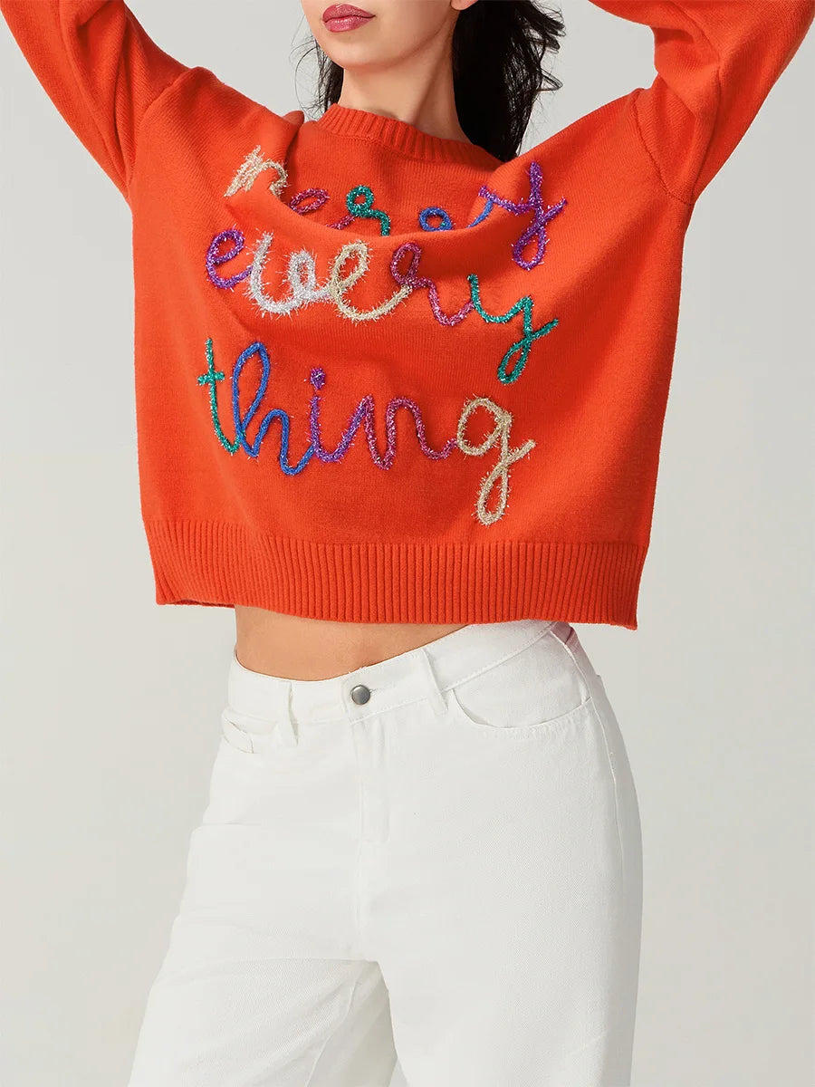 Snowflake Knit Pullover