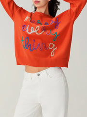 Snowflake Knit Pullover