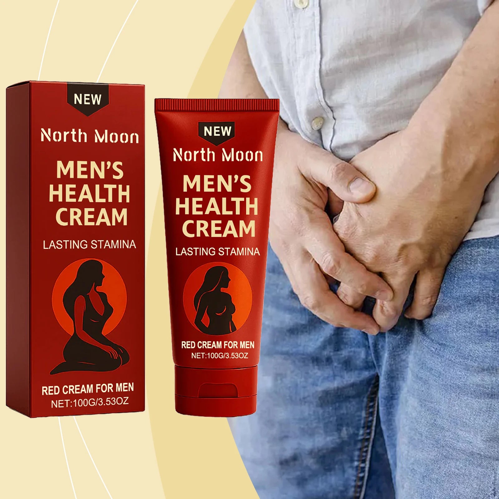 Men's Daily Moisturizing Body Care Cream – Nourishing & Revitalizing Lotion for All Skin Boosts Vitality Body Care for Men