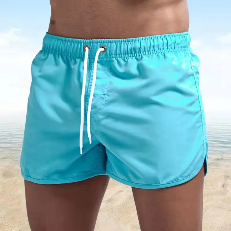 Summer Casual Shorts Men Breathable Beach Shorts Ice Silk Comfortable Fitness Basketball Sports Short Pants Male Running Shorts