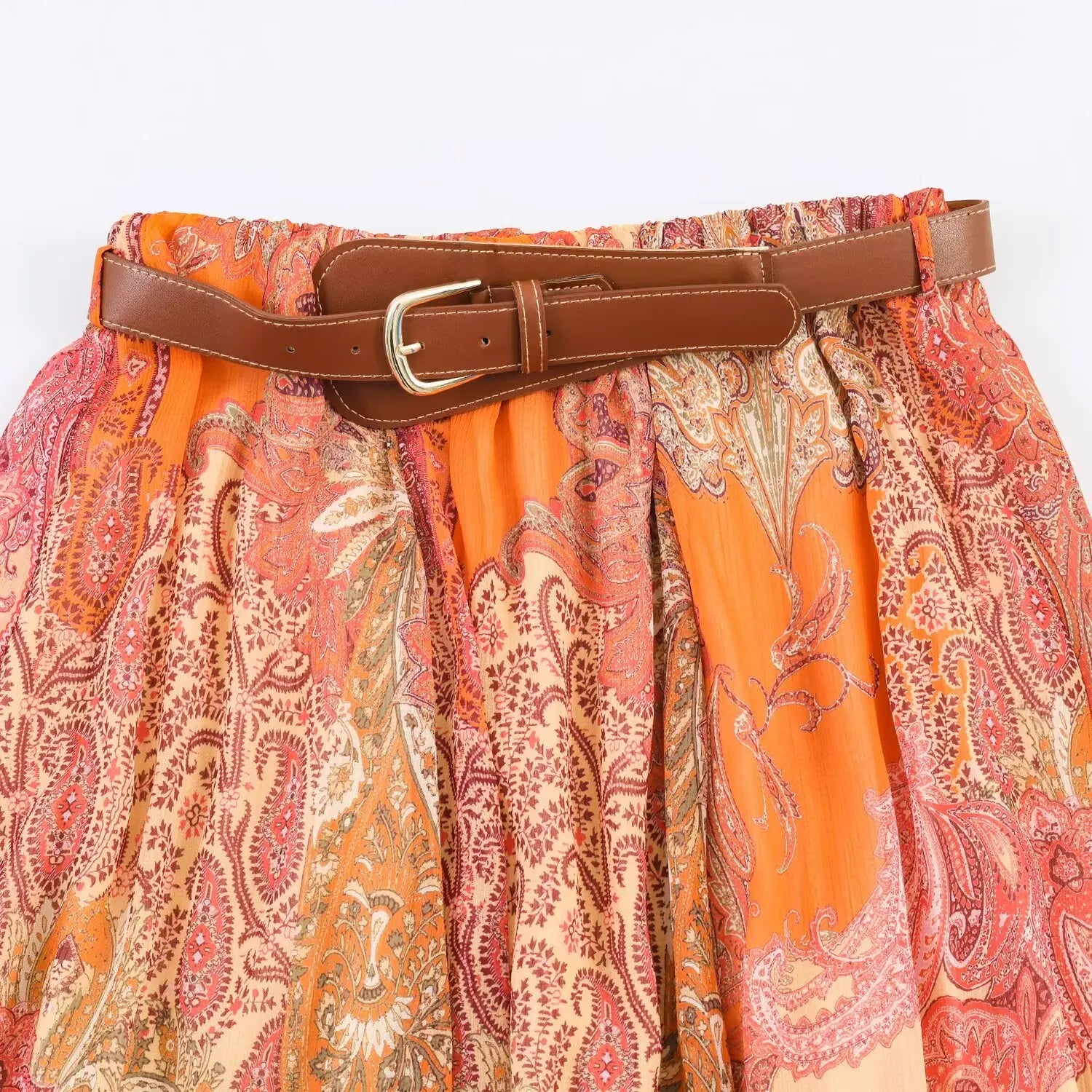 Summer Skirts Women's 2026 New Fashion Print Unique Women's High Waist Skirts Chic Youth Summer Travel Holiday Street Skirts