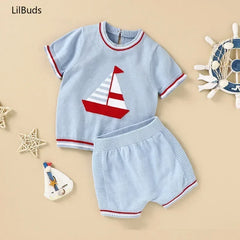 Knitted Summer Baby Boy Set