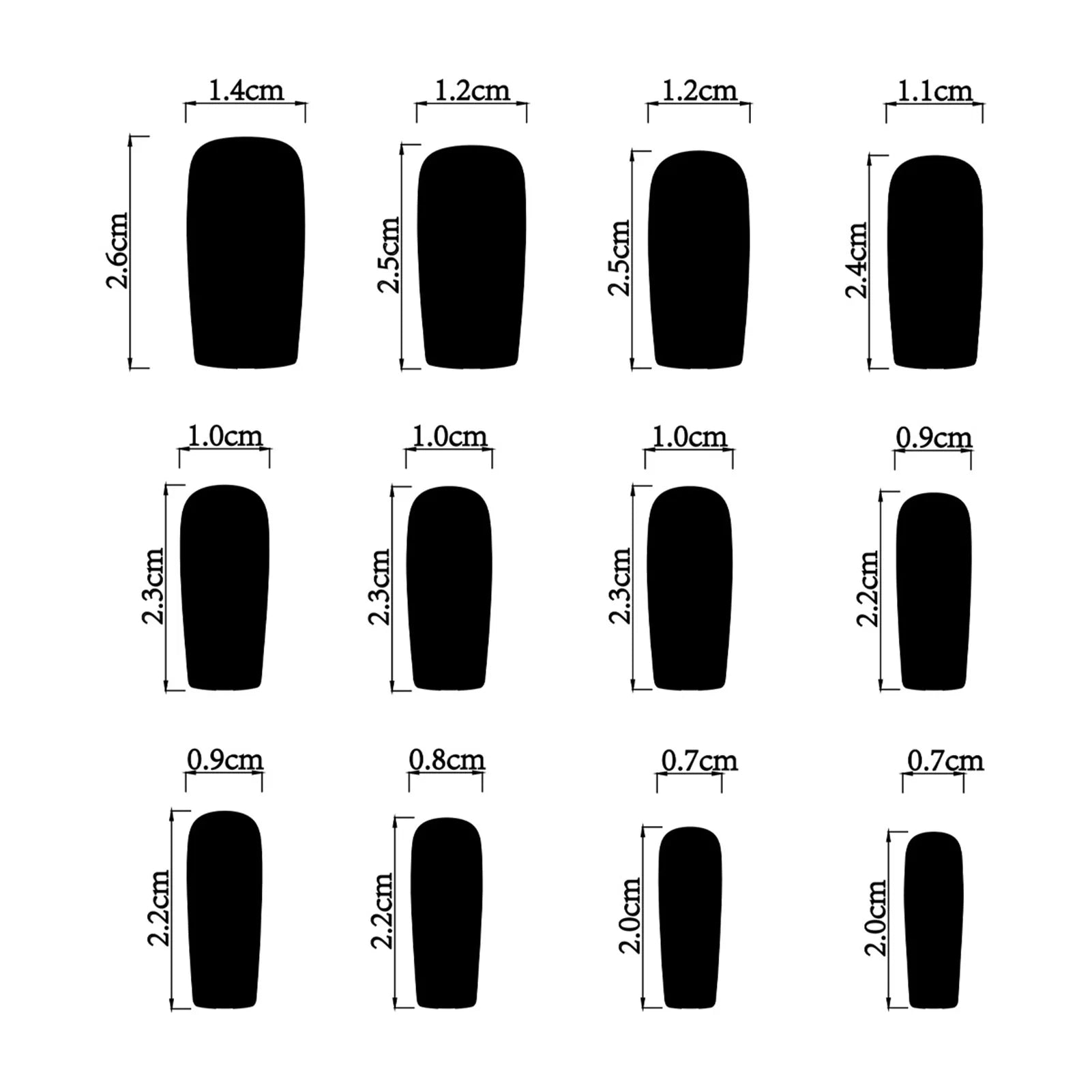24pcs Thriller Style False Nails With Halloween Ant Bugs Pattern Wearable Press On Nails Ballet Black Punk Nail Art Decoration