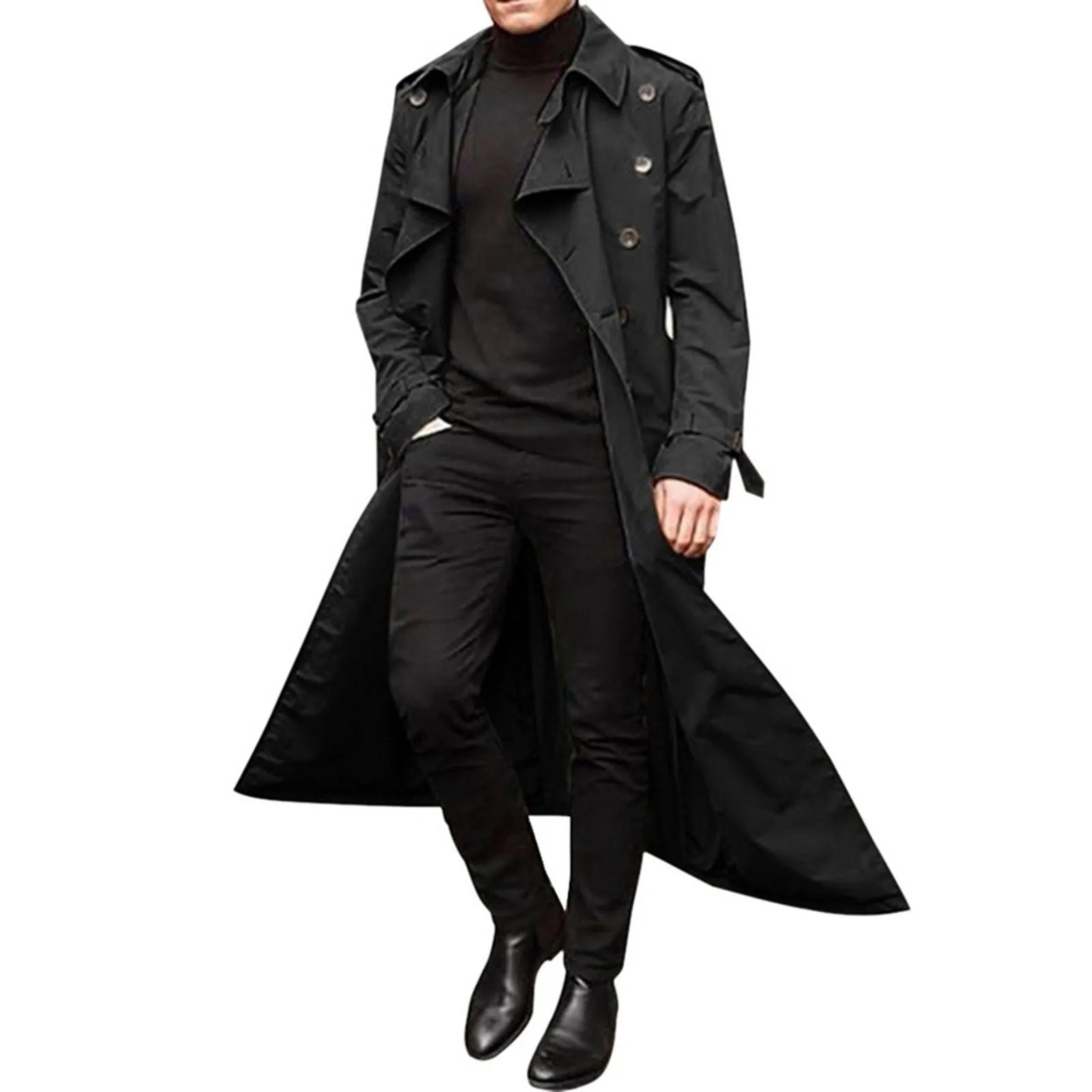 Full Length Single Breasted Trench