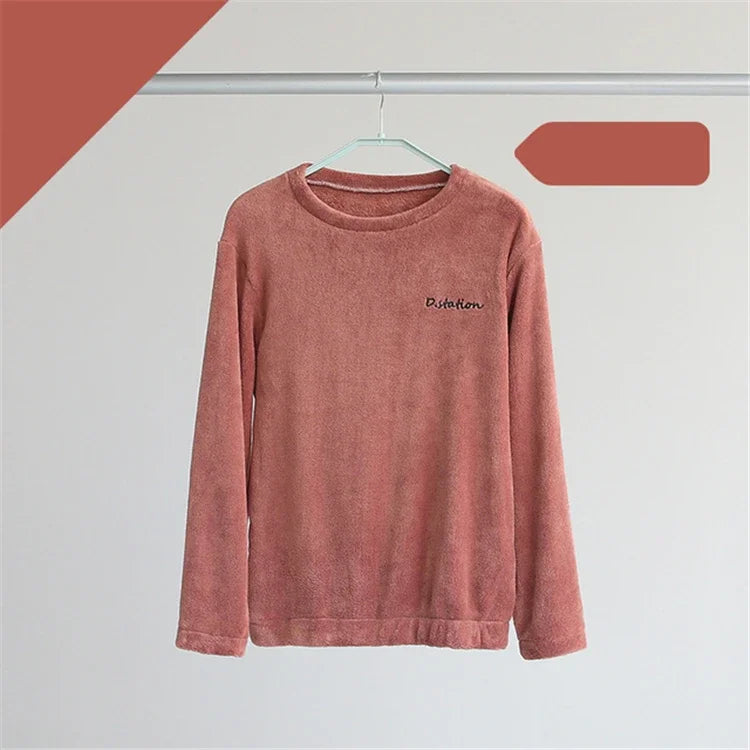 Thick Coral Fleece Pajama Set