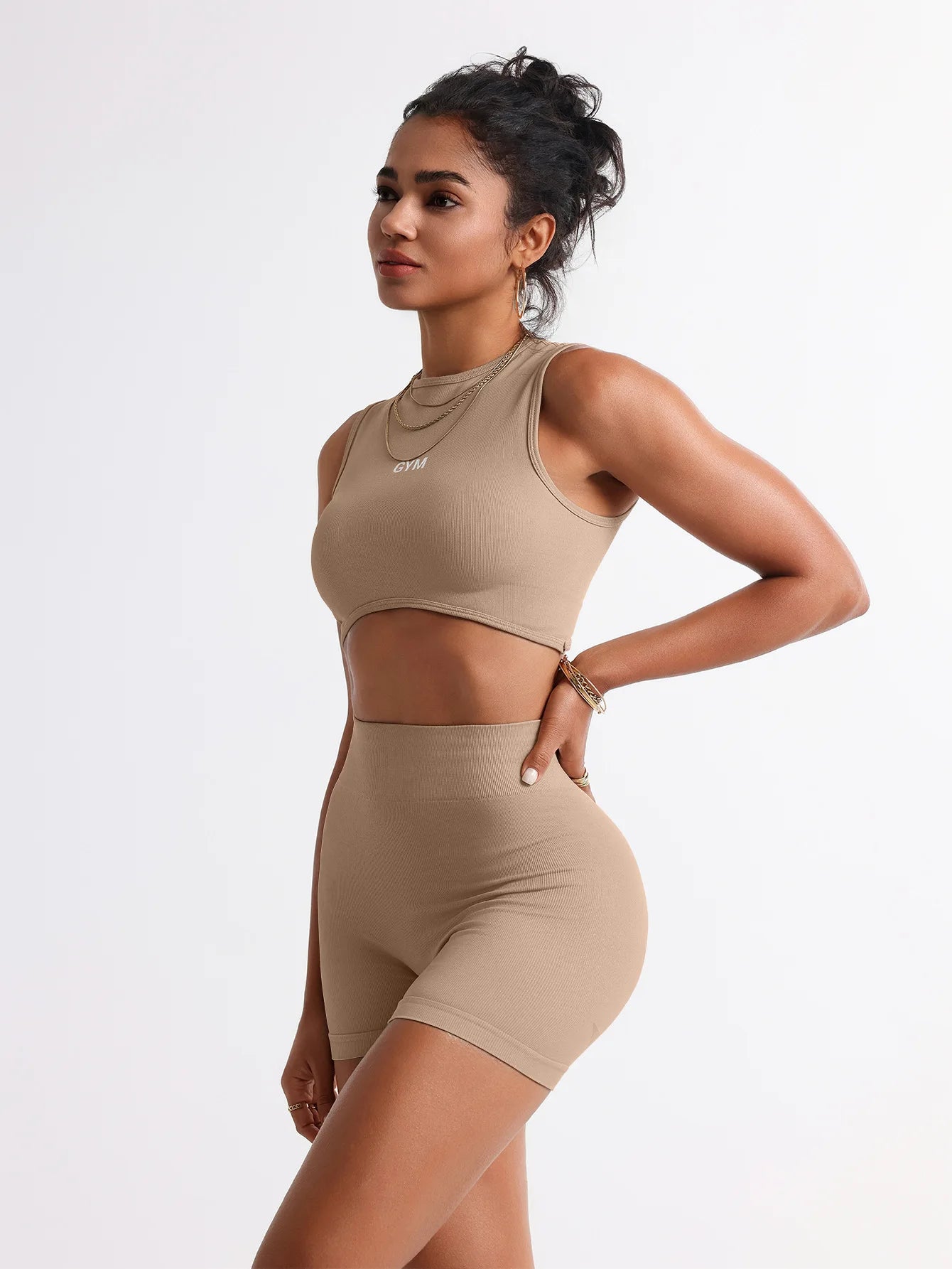 LEOSOXS 2pcs Seamless Yoga Set Gym Clothes Athletic Wear Yoga Suits Women Fitness Set Tracksuits Sports Bra Leggings Sportswear