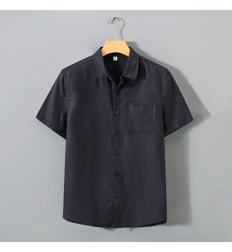 Solid Loose Short Sleeve Shirt