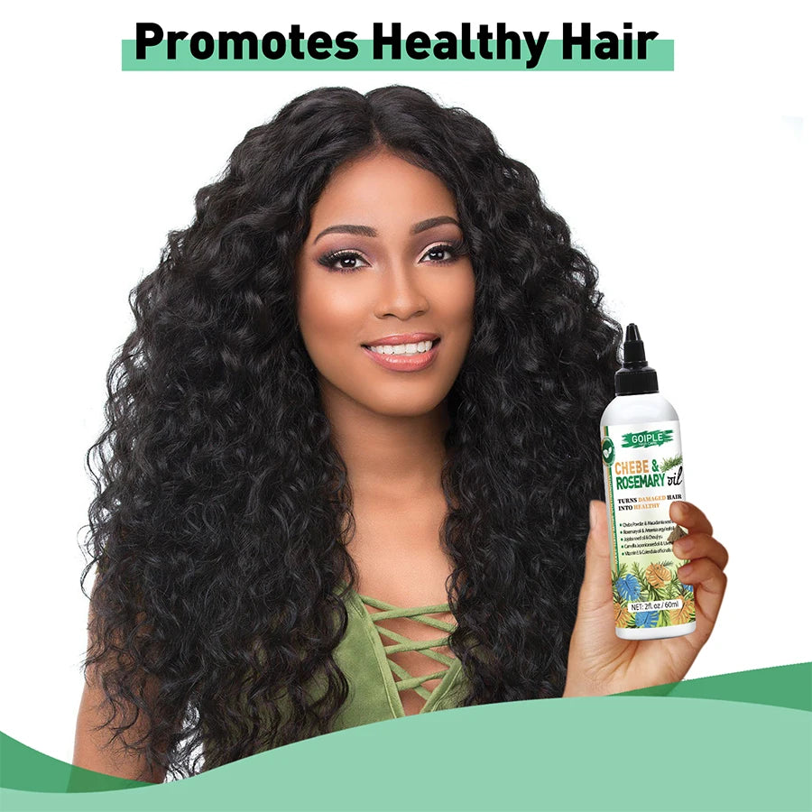 Hair Care 5pcs Rosemary & Chebe Oil Men and Women Dry Frizzy Hair Moisturize Nourish Products Chebe Butter & Powder with Serum