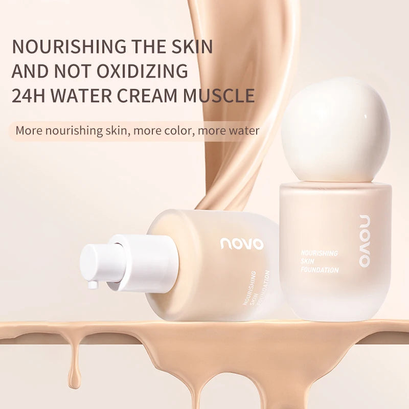 NOVO Moisturizing Lightweight Foundation Make-Up Can Create Natural And Soft Skin With Good Makeup Holding And Blemish Effect,