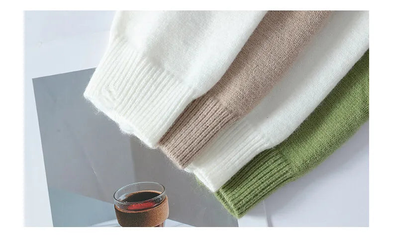 Winter Knit Crew Pullover Sweater