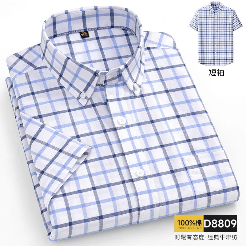 Oxford Cotton Short Sleeve Shirt
