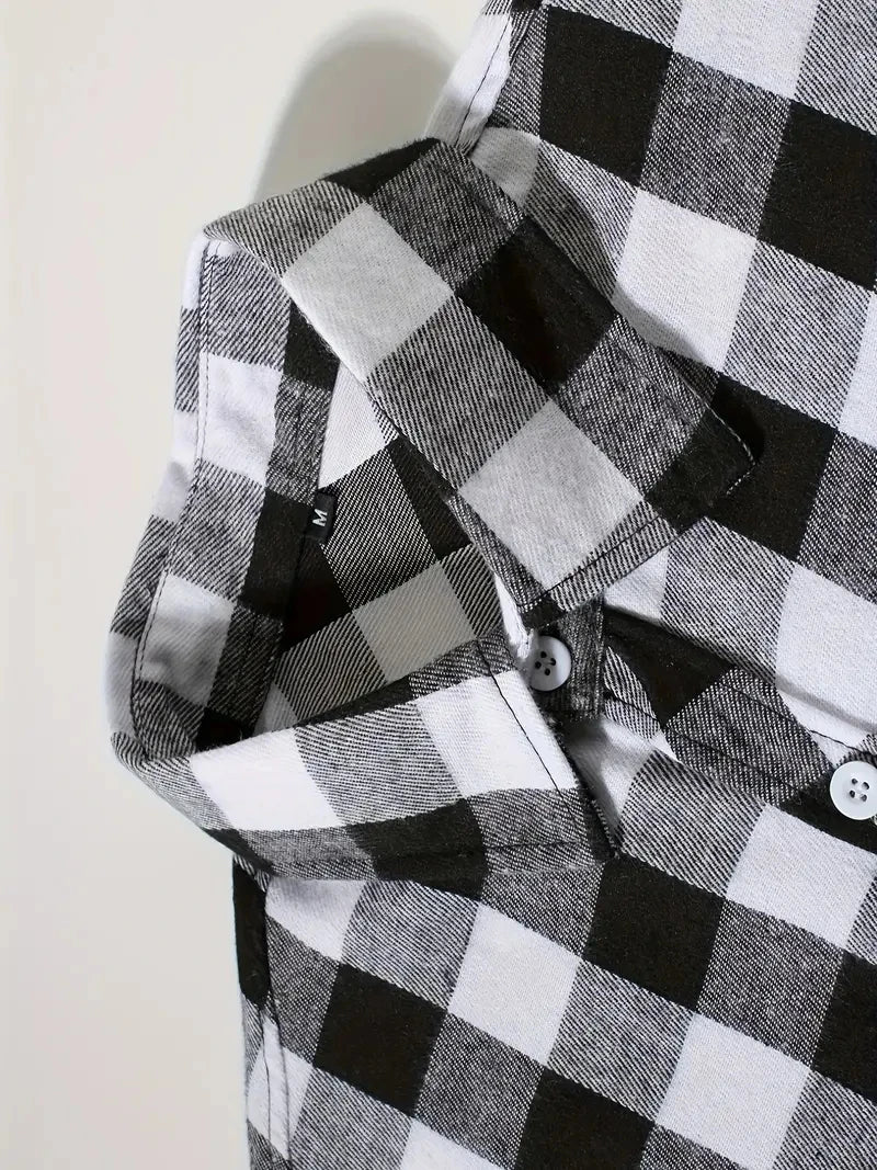 Classic Plaid Flannel Shirt Men