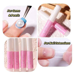 Nail Glue for Press on Nails for Nail Tips Acrylic Nail Glue Long Lasting Super Strong Nail Glue for Nails Salon