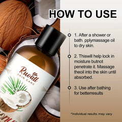 Coconut Oil Body Massage Essential Oil, Rich in Coconut Oil Extract Essence, Can Be Used for Body Massage, Long-Lasting Fragranc