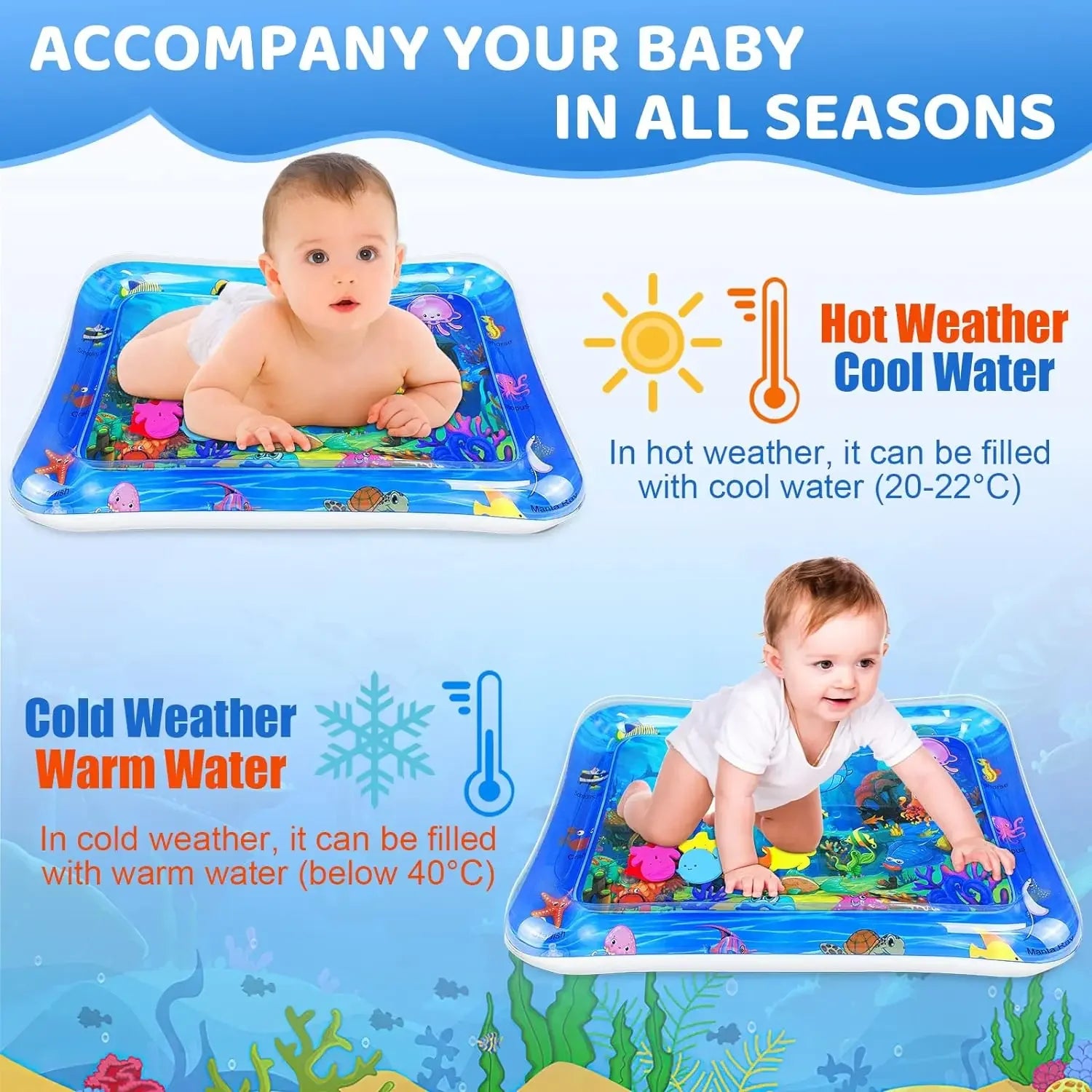 Ocean Theme Inflatable Water Playmat