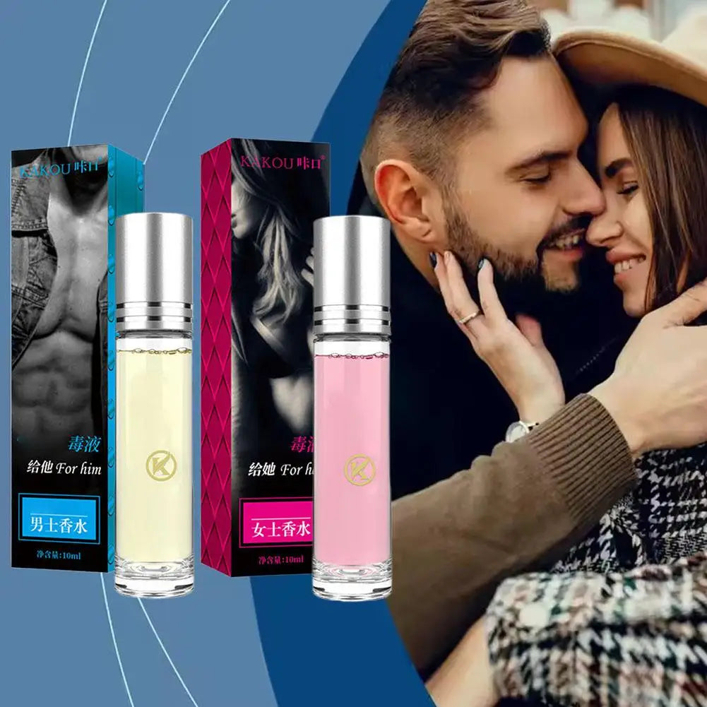 10ml Pheromone Temptation Lasting Dating Ball Body Parfum Mini Portable Unisex Roll On Eau De Toilette Fresh Natural Fragrance