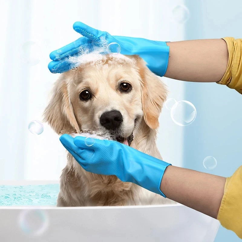 Silicone Shampoo Massaging Glove
