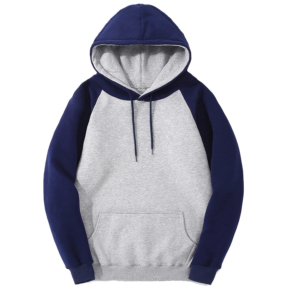 Color-Block Oversized Fleece Hoodie