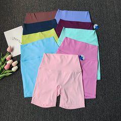 High Waist Naked Feeling Yoga Shorts for Women Fitness Running Shorts Cycling Sports Leggings Summer Workout Gym Running Shorts