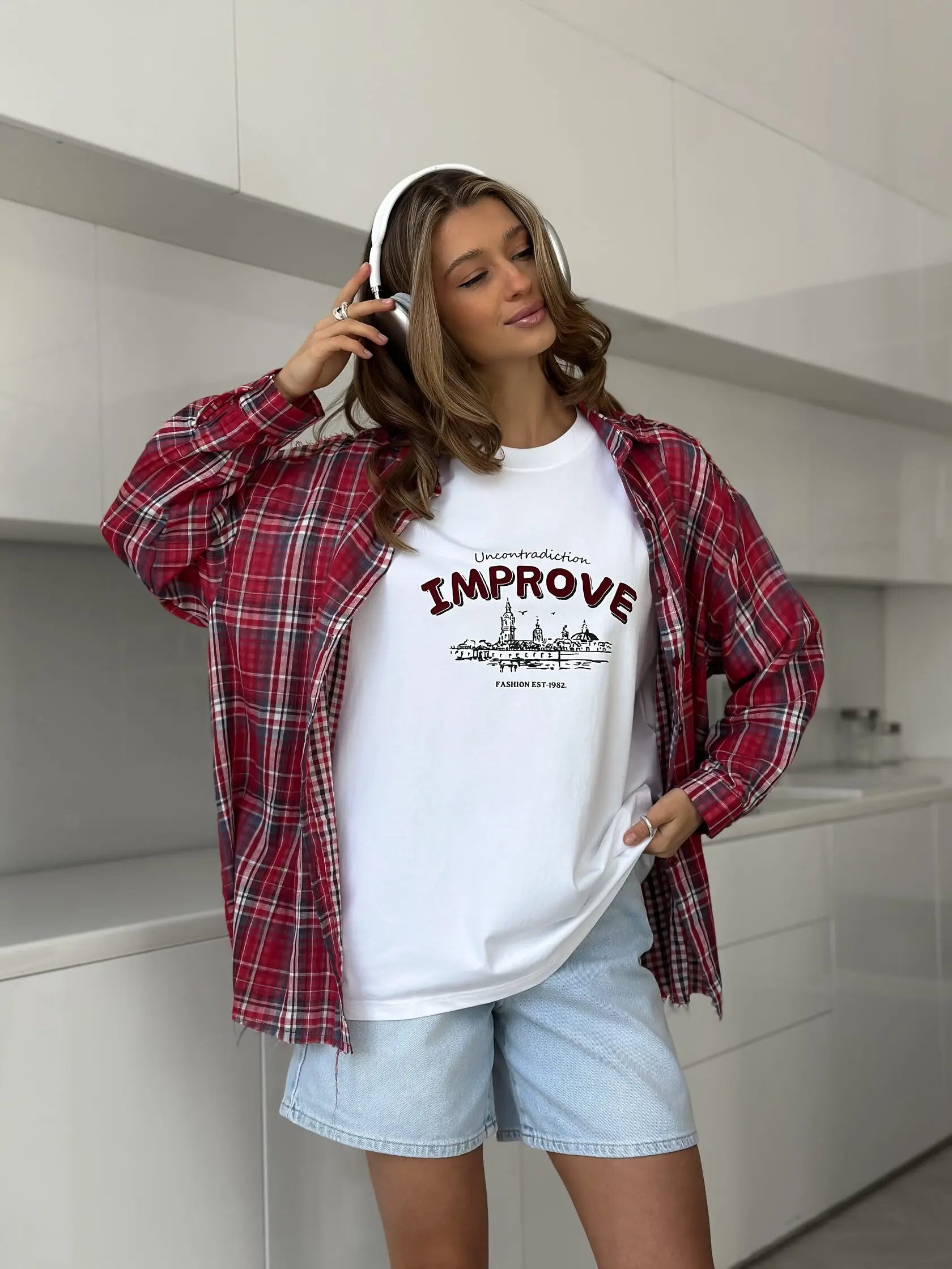 Vintage Cotton Printed Casual Tee