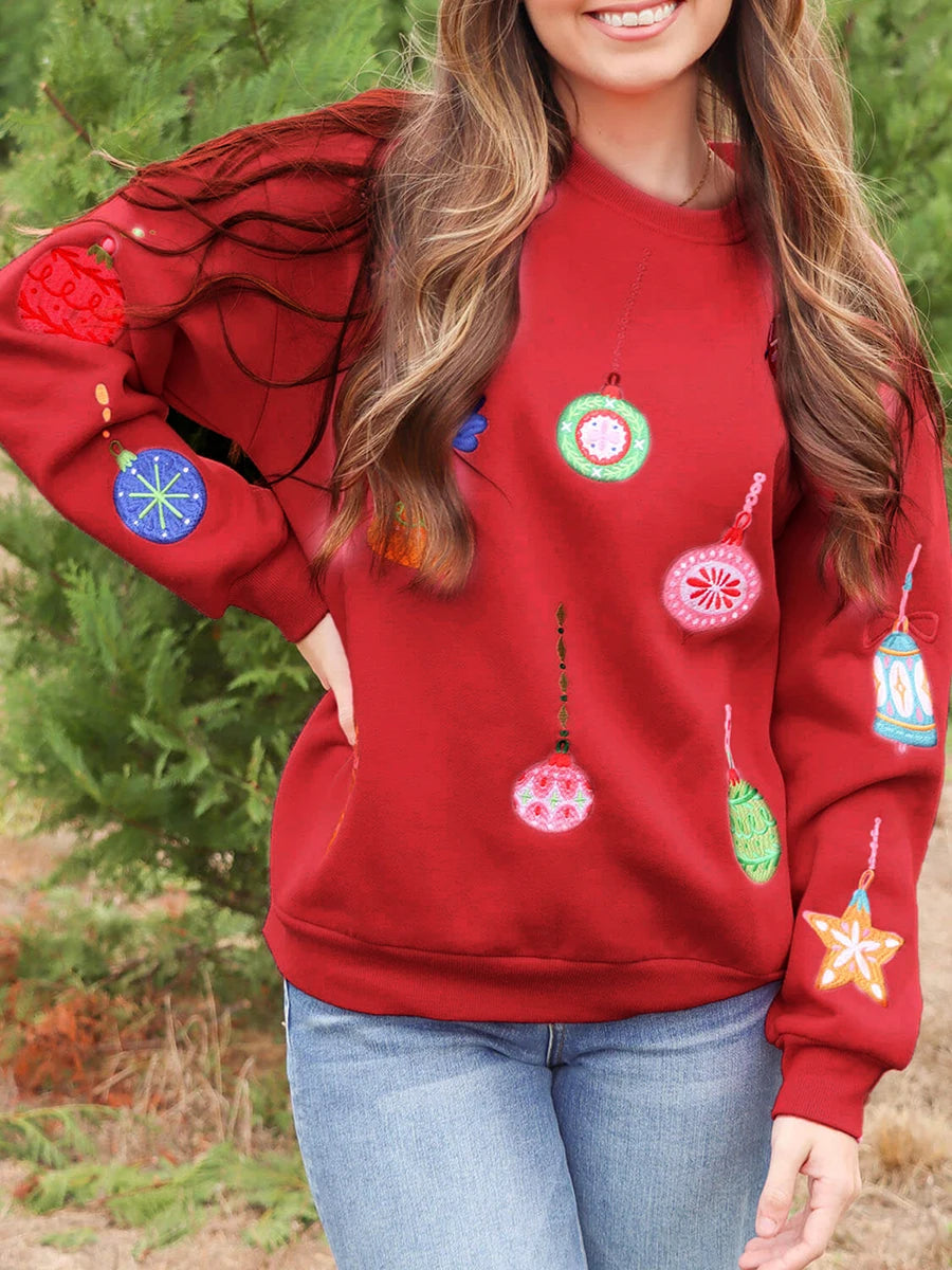 Reindeer Knit Holiday Pullover