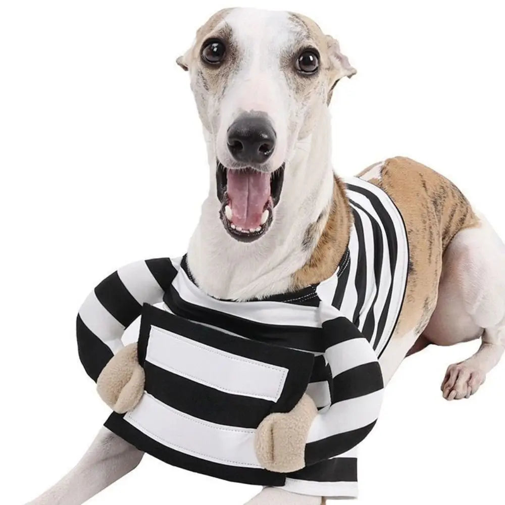 Pet Outfit Adjustable Pet Funny Costume Breathable Comfortable Halloween Dog Clothes Polyester Dog Party Dressed Up Festival