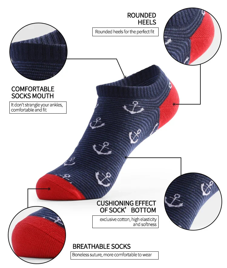 Breathable Cotton Low Cut Socks
