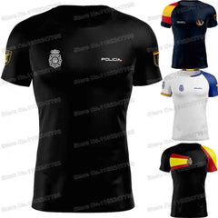 2025 Spain T Shirt Men Outdoor Shirts CNP Clothing Training Tops Downhill MTB Jersey Running Sportswear