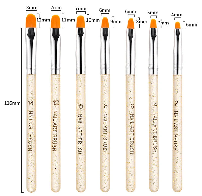 Nail Art Brushes Nail Art Tool Set Nail Dotting Tools Nail Dust Brush Striping Long Lines Nail Drawing Pen Nail Design