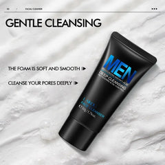 LAIKOU Men Face Cleanser 50g Deep Cleansing Oil Control Anti Acne Refreshing Moisturizing Facial Wash For Men Skin Care