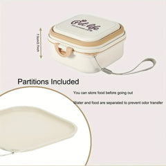 2-in-1 Portable Dog Bowls Pet Dancer Dog Bowl Durable PP Material Leak-Proof Lid Food Water Feeder for Dogs Pet Bowl 400ml