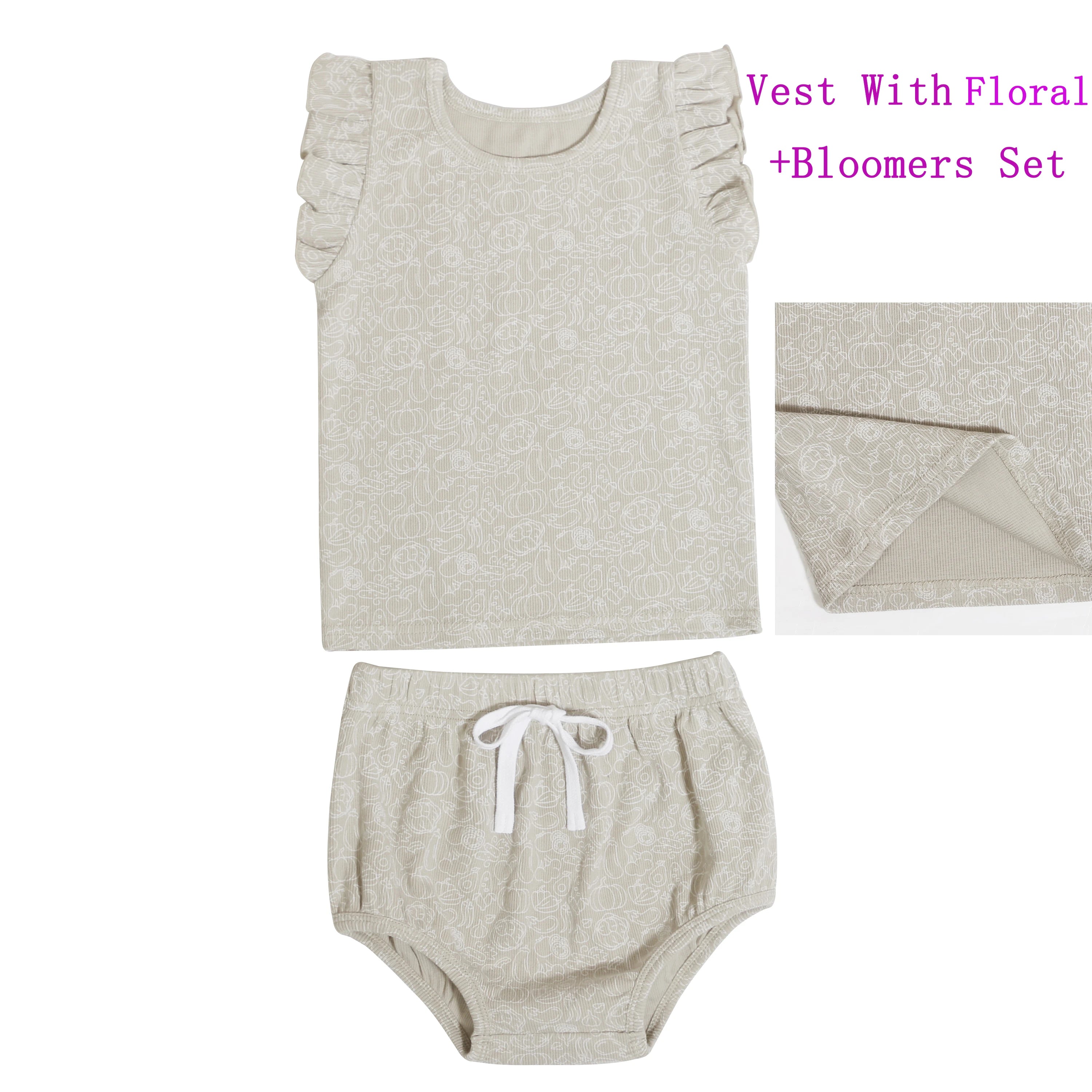 Ribbed Summer Kids Casual Set