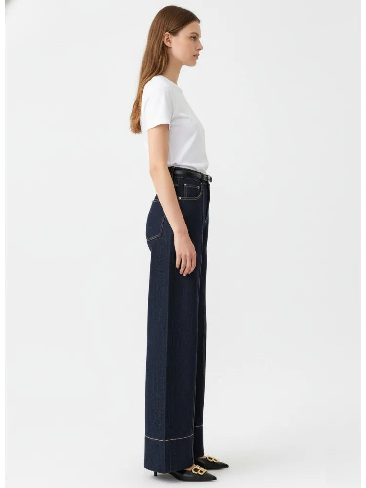 Autumn Wide Leg Denim Jeans