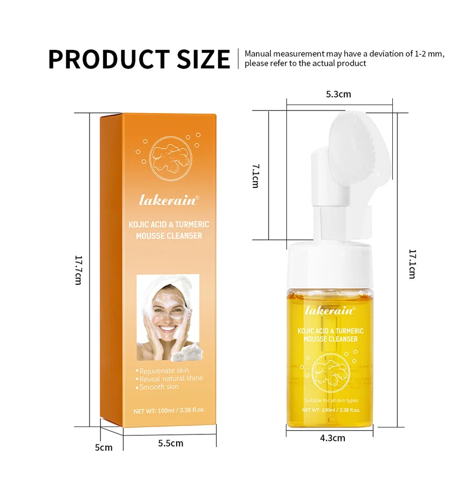 Turmeric Kojic Acid Cleansing Mousse
