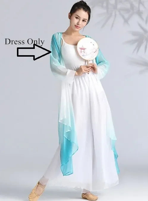 Classical Gradient Chiffon Dance Dress