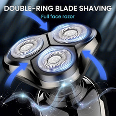 Rechargeable Electric Shaver for Men All in One Trimmer Set with Nose Trimmer Sideburns Trimmer Face Cleaning Brush