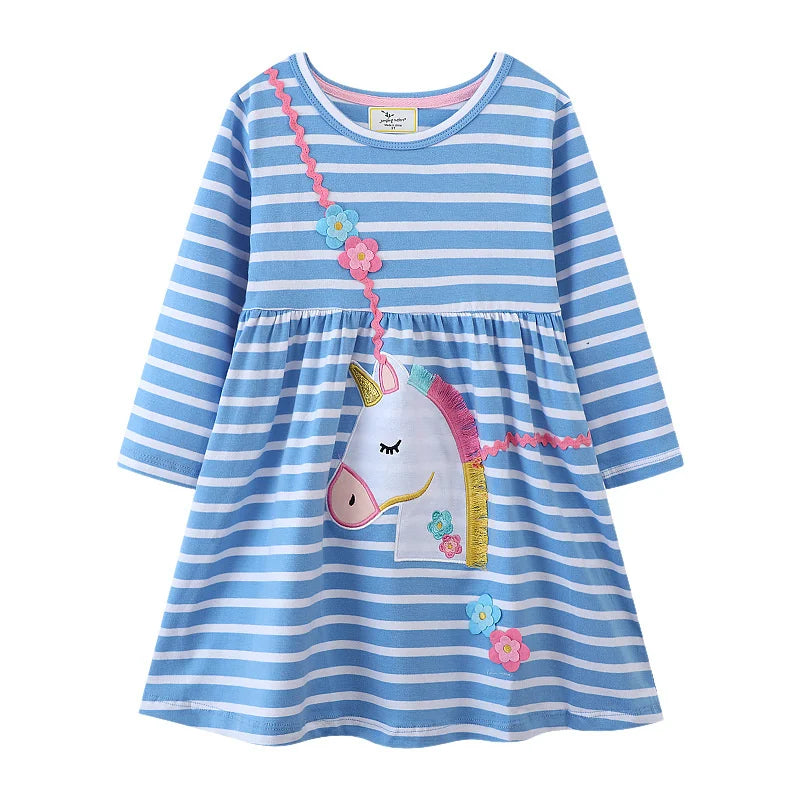 Butterfly Polka Princess Girls Dress