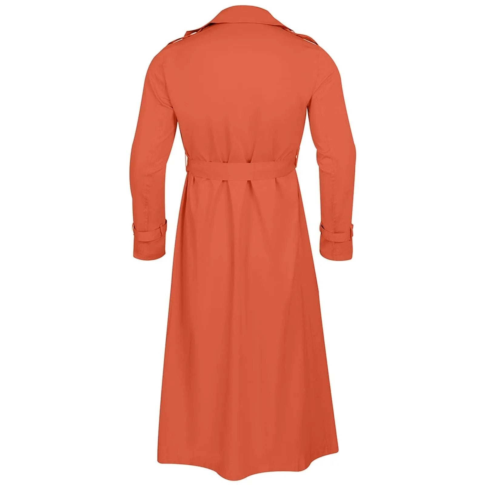 Men’s Luxury Full-Length Trench Coat – England Style Business Overcoat
