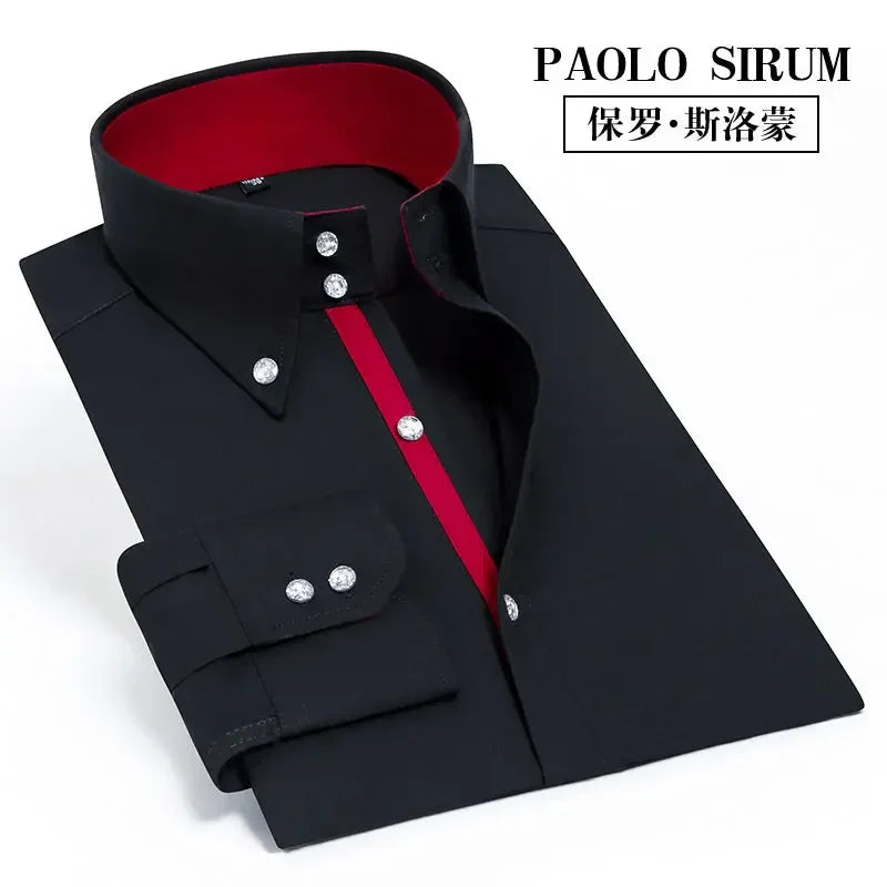 Korean Slim Non-Iron Dress Shirt