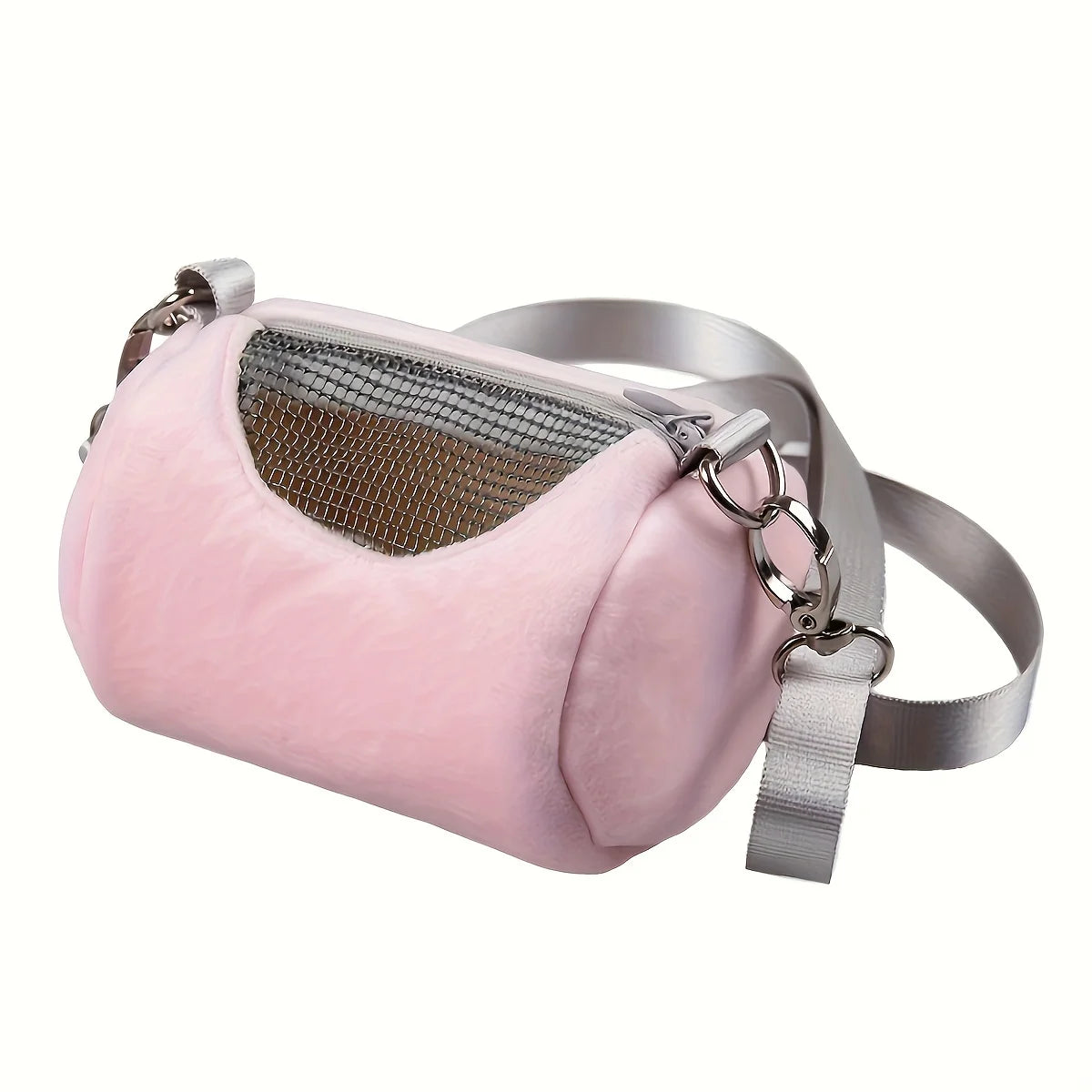 1Pc Small Pet Backpack Hamster Carrier Bag Portable Cylinder Satchel Flying Squirrel Travel Breathable Mesh Pouch Pet Supplies