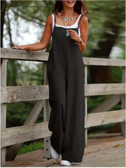 Monochrome Casual Summer Jumpsuit