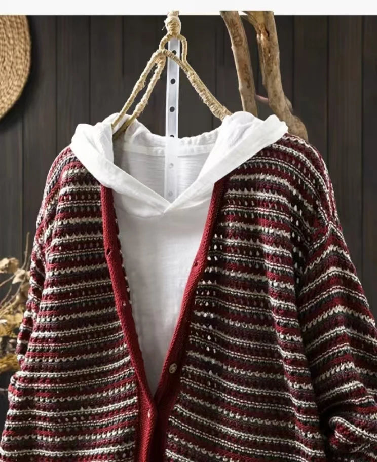 Loose Knit Winter Cardigan Sweater