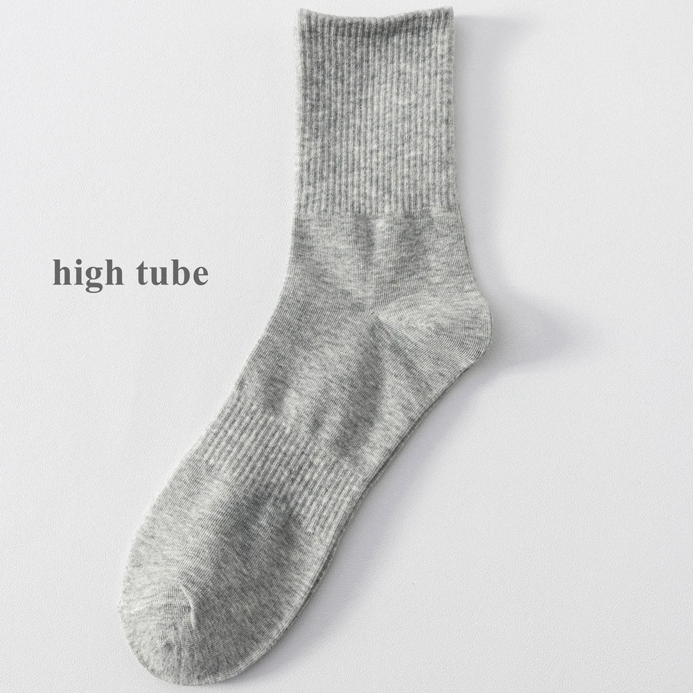 Plus Size Cotton Crew Socks